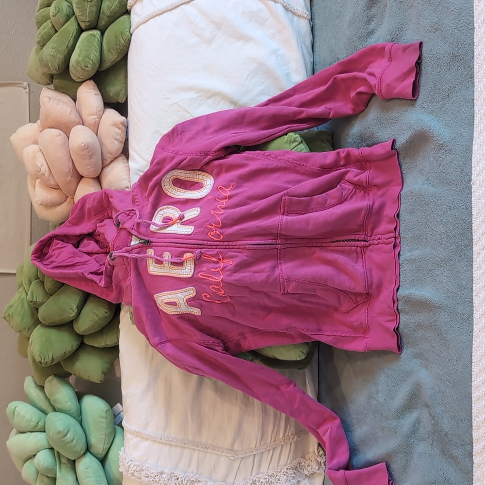 Aeropostale hot pink hoodie